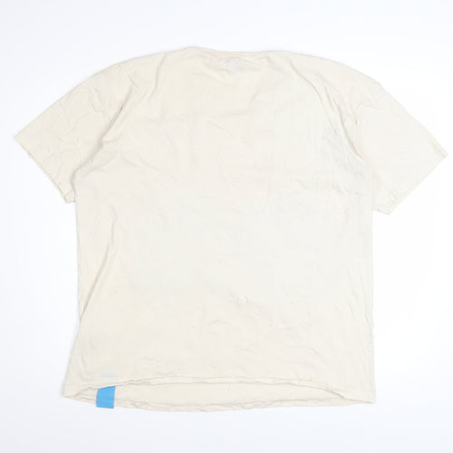 Pull & Bear The Beatles Ivory Women's T-Shirt L Short Sleeve Graphic Retro