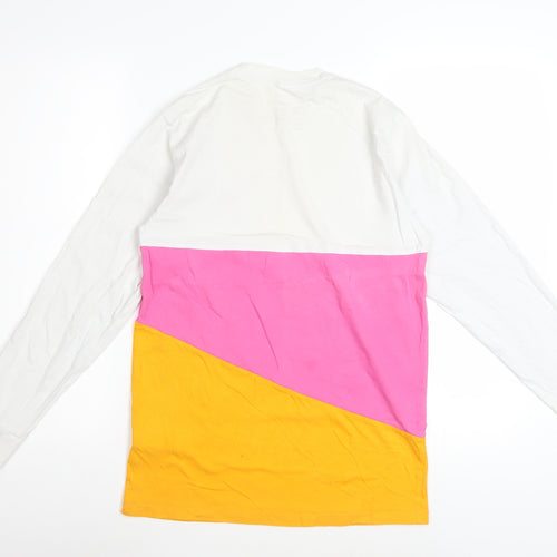 Vans Women's Multicoloured Long Sleeve Cotton Colourblock T-Shirt Size S