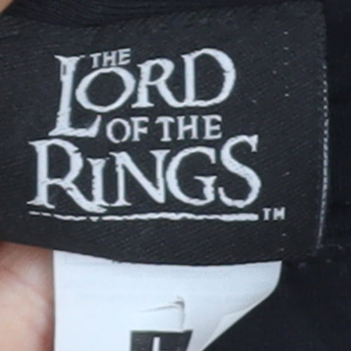 The Lord of the Rings Men's Black Graphic T-Shirt L Cotton Fantasy Tee