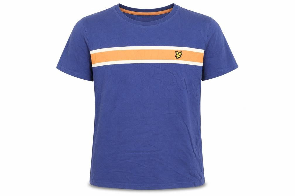 Lyle & Scott Boys Blue 14-15 Years Cotton Crew Neck Logo T-Shirt
