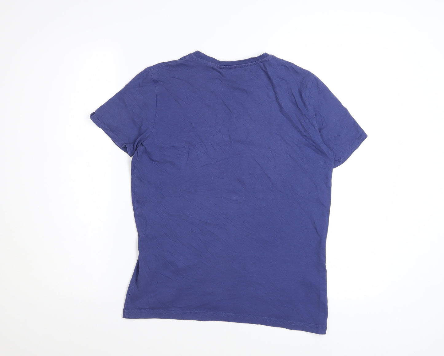 Lyle & Scott Boys Blue 14-15 Years Cotton Crew Neck Logo T-Shirt