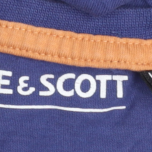 Lyle & Scott Boys Blue 14-15 Years Cotton Crew Neck Logo T-Shirt