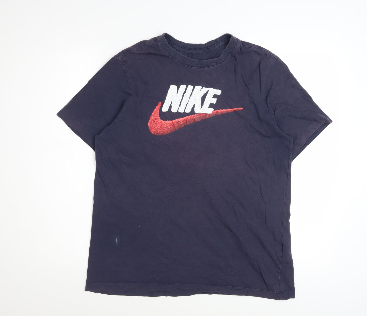 Nike Men's Blue Graphic Logo Sports T-Shirt Size M