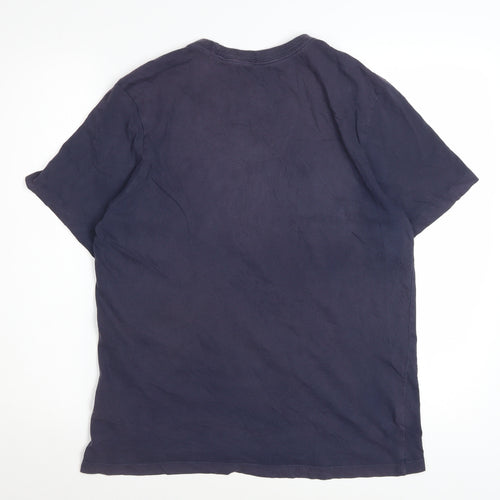 Nike Men's Blue Graphic Logo Sports T-Shirt Size M