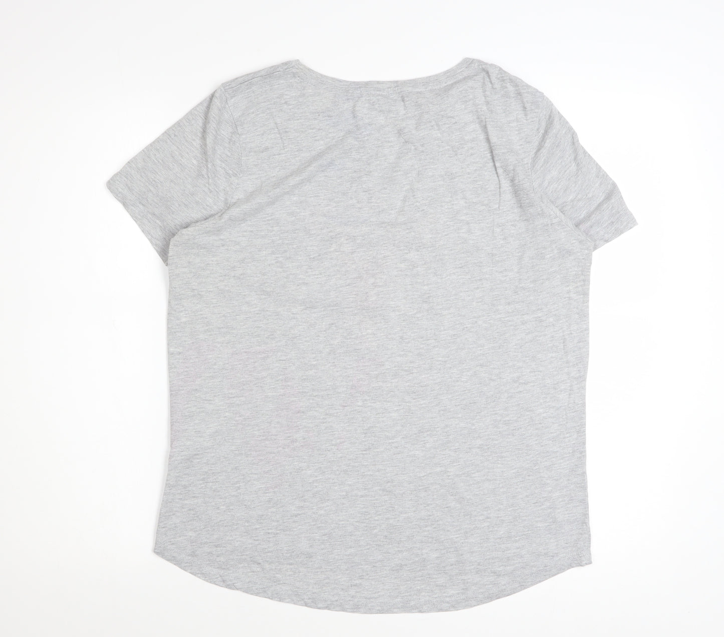 Oasis Women’s Grey Embroidered Lobster T-Shirt Size 12