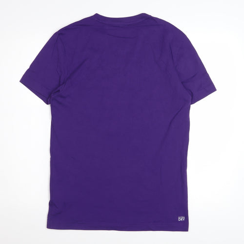 Lacoste Sport Men’s Purple Graphic Crocodile Regular Fit T-Shirt Size S