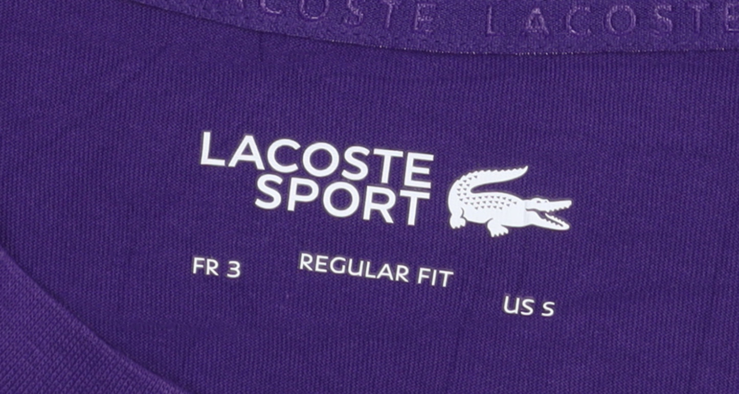 Lacoste Sport Men’s Purple Graphic Crocodile Regular Fit T-Shirt Size S