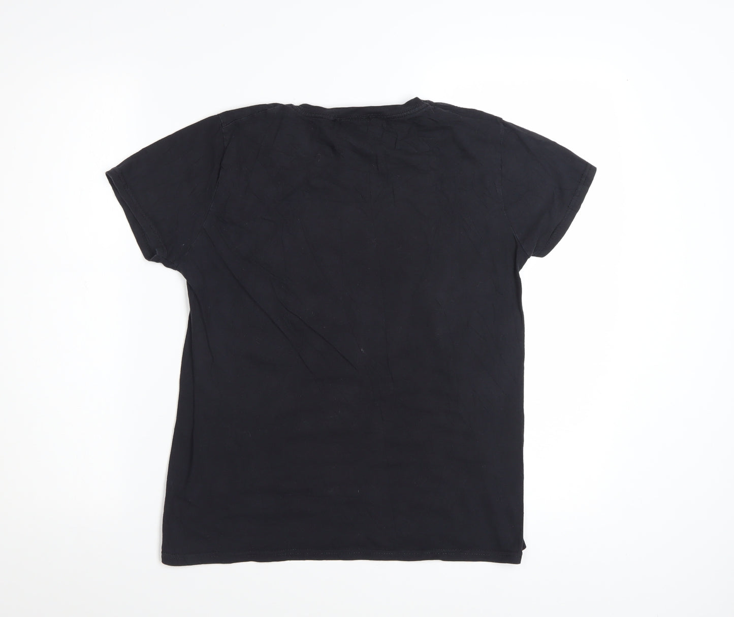 Back to the Future Women's Black Graphic T-Shirt Size S