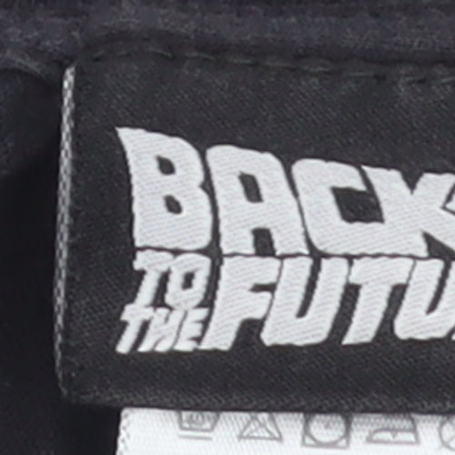 Back to the Future Women's Black Graphic T-Shirt Size S
