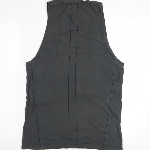 Religion Men’s Black Sleeveless Graphic Skull T-Shirt Size M