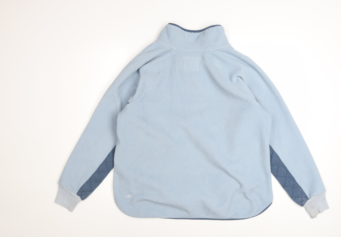 Abercrombie & Fitch Women Blue Quilted Fleece Pullover Sweatshirt L