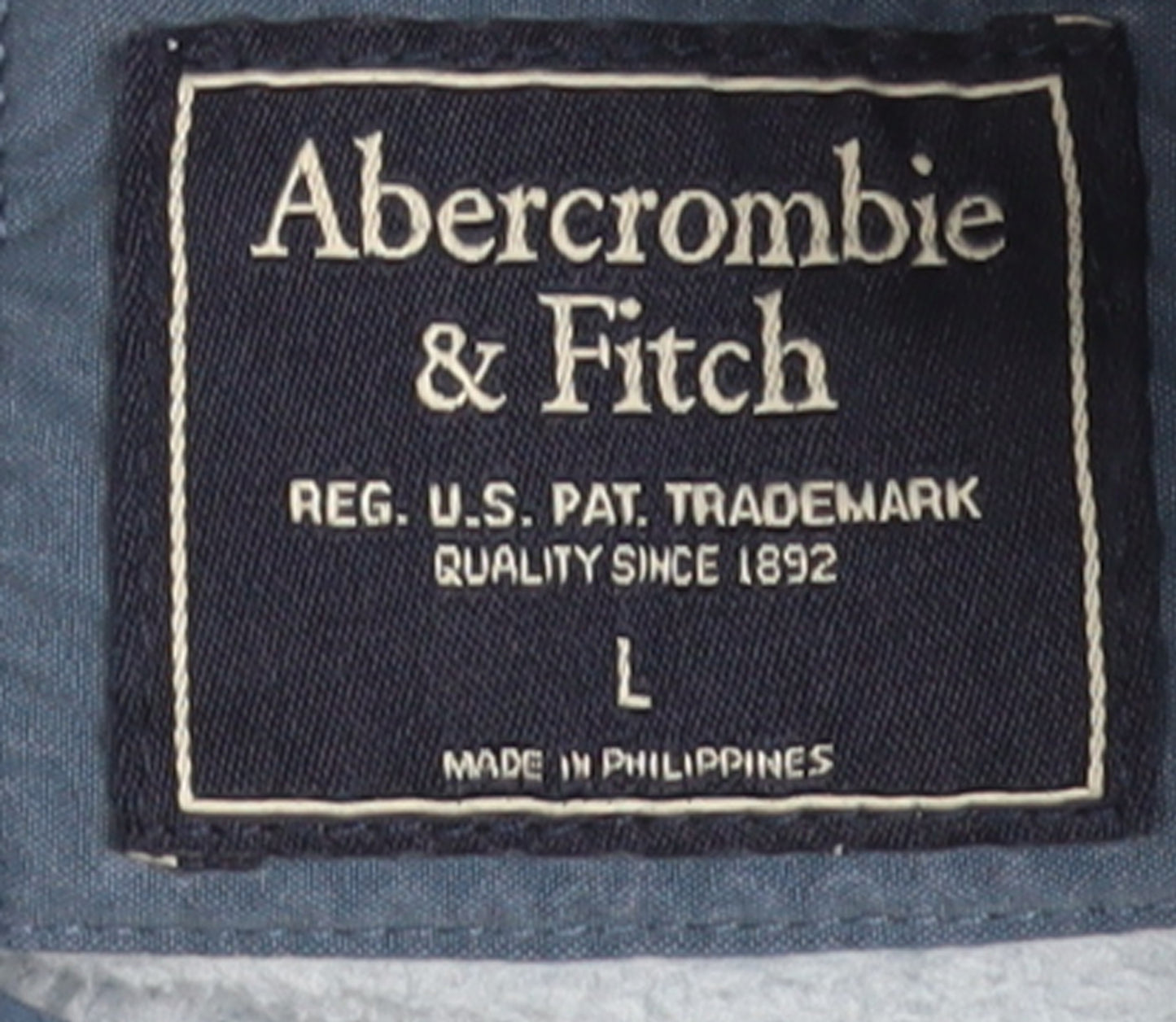 Abercrombie & Fitch Women Blue Quilted Fleece Pullover Sweatshirt L