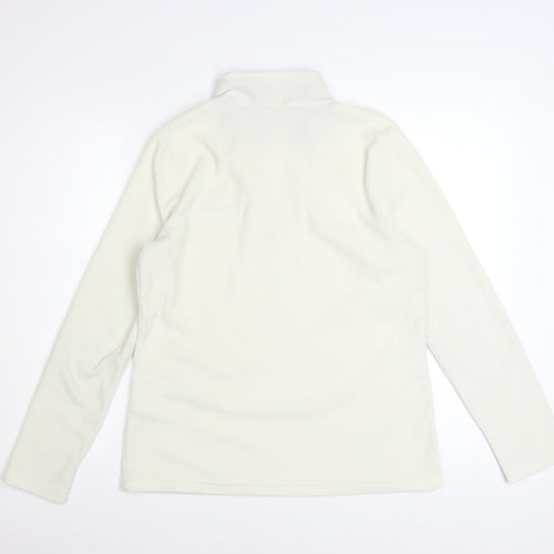 Regatta Women Ivory 1/4 Zip Fleece Pullover UK 12 Outdoor Sweatshirt