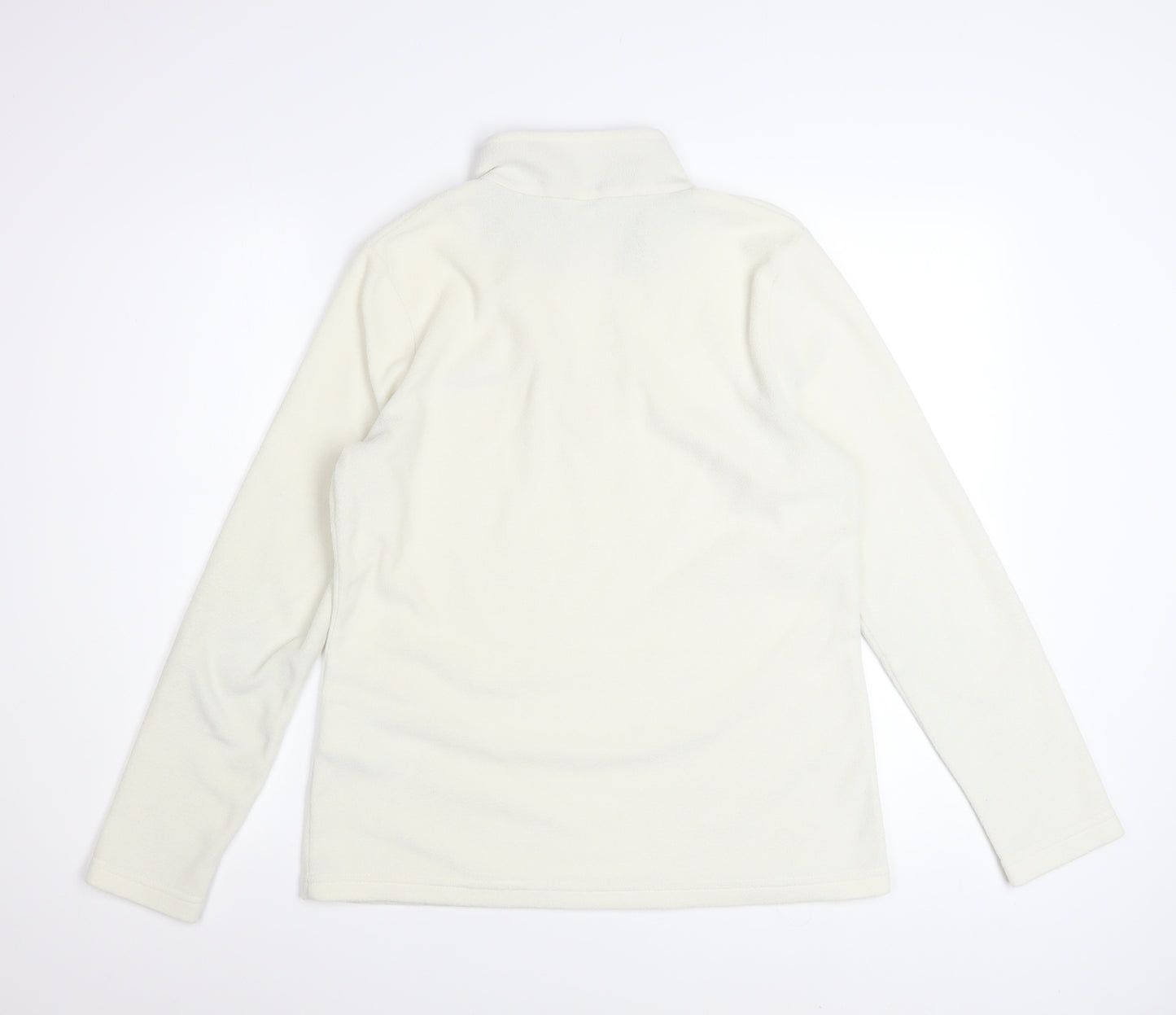 Regatta Women Ivory 1/4 Zip Fleece Pullover UK 12 Outdoor Sweatshirt