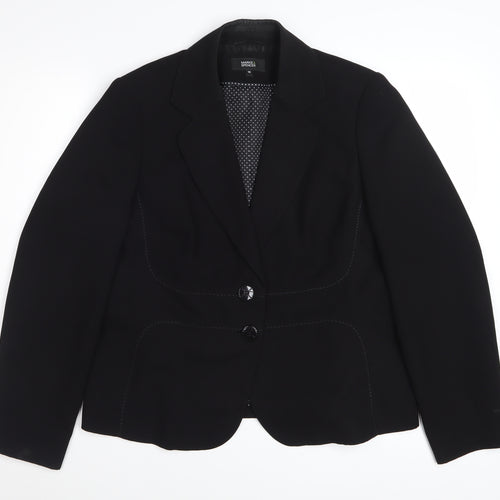 Marks and Spencer Women's Black Size 16 Tailored Blazer Jacket