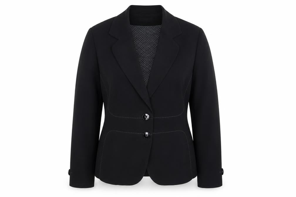 Front view of Marks & Spencer Women's Black, size 16, Tailored Blazer Jacket