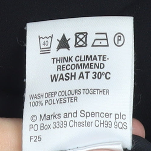 Marks and Spencer Women's Black Size 16 Tailored Blazer Jacket