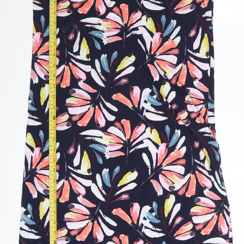 Marks and Spencer Womens Multicoloured Floral Viscose Bodycon Dress Size 14