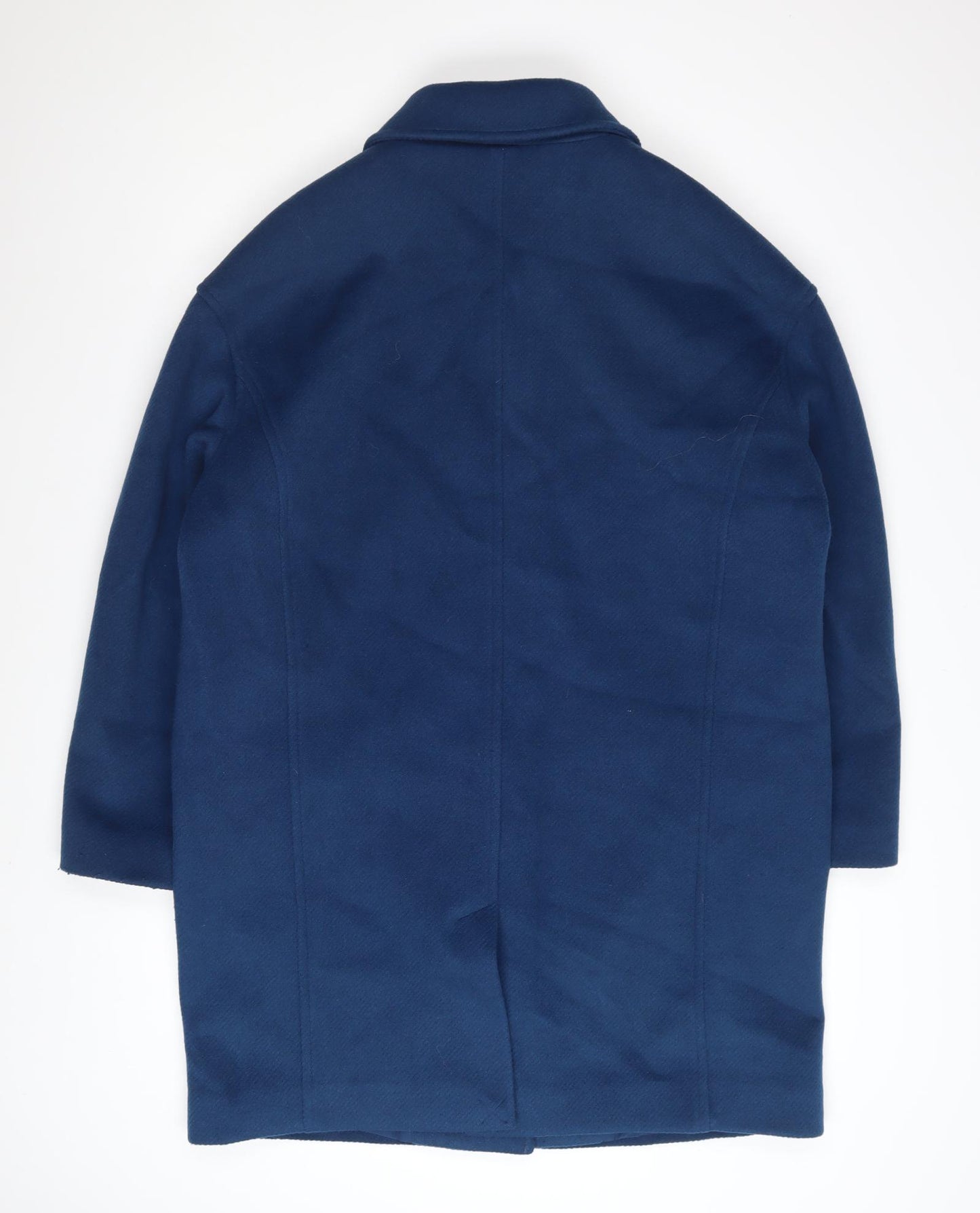 Marks and Spencer Women's Blue Mid-Length Overcoat Size 14