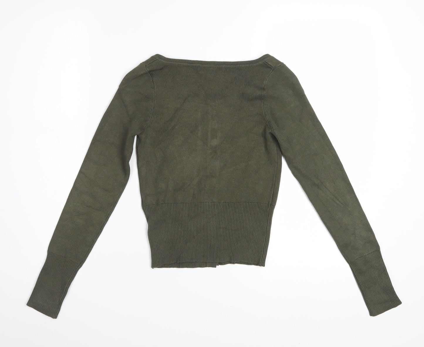 Marks and Spencer Women’s Green XS Scoop Neck Button Cardigan