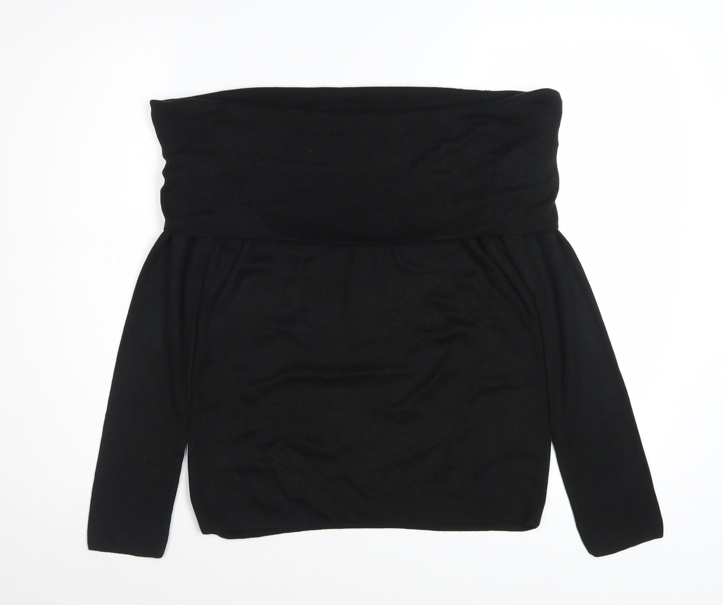 Marks and Spencer Women’s Black Off Shoulder Knit Top Size 12