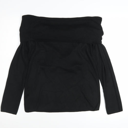 Marks and Spencer Women’s Black Off Shoulder Knit Top Size 12