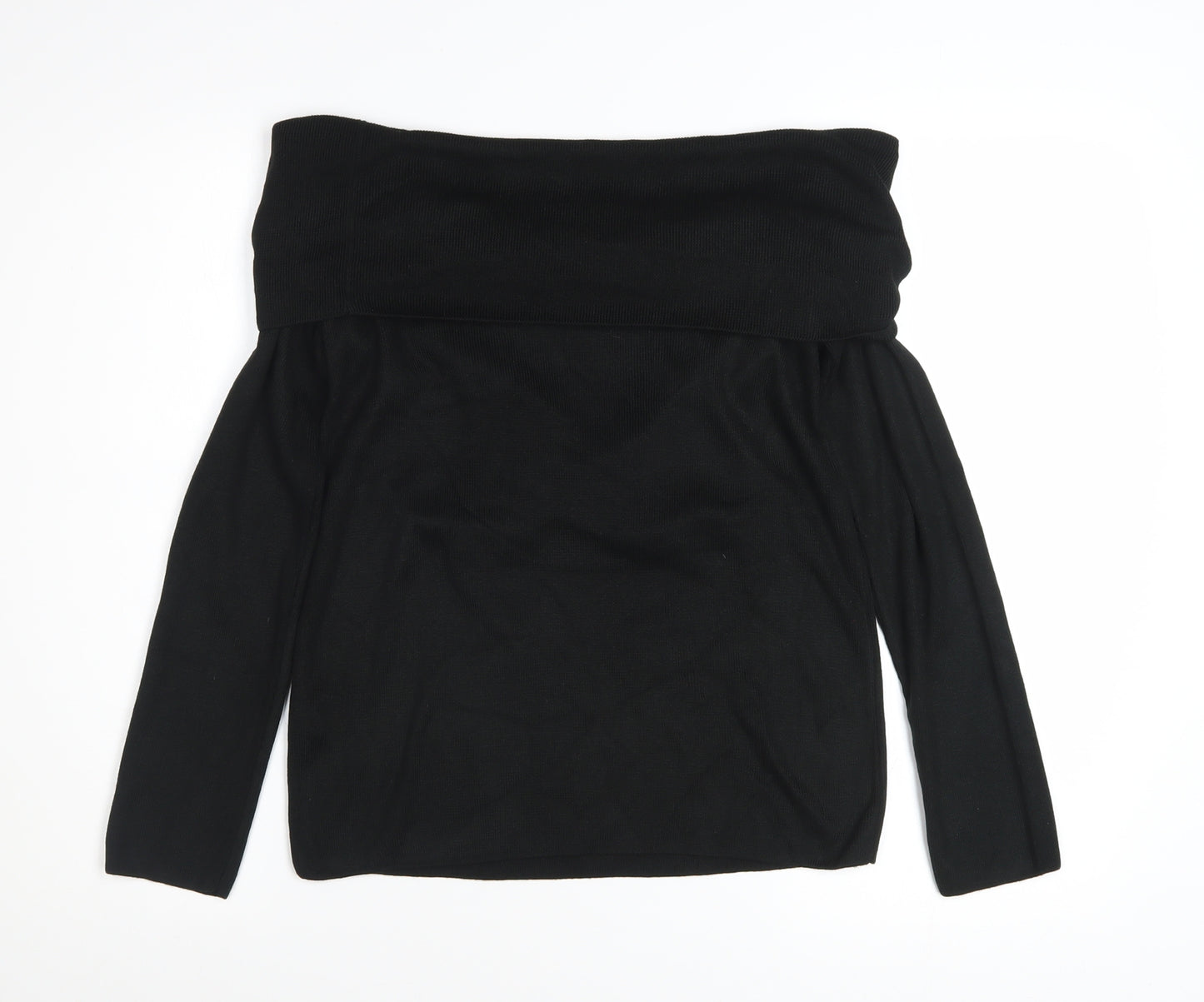 Marks and Spencer Women’s Black Off Shoulder Knit Top Size 12