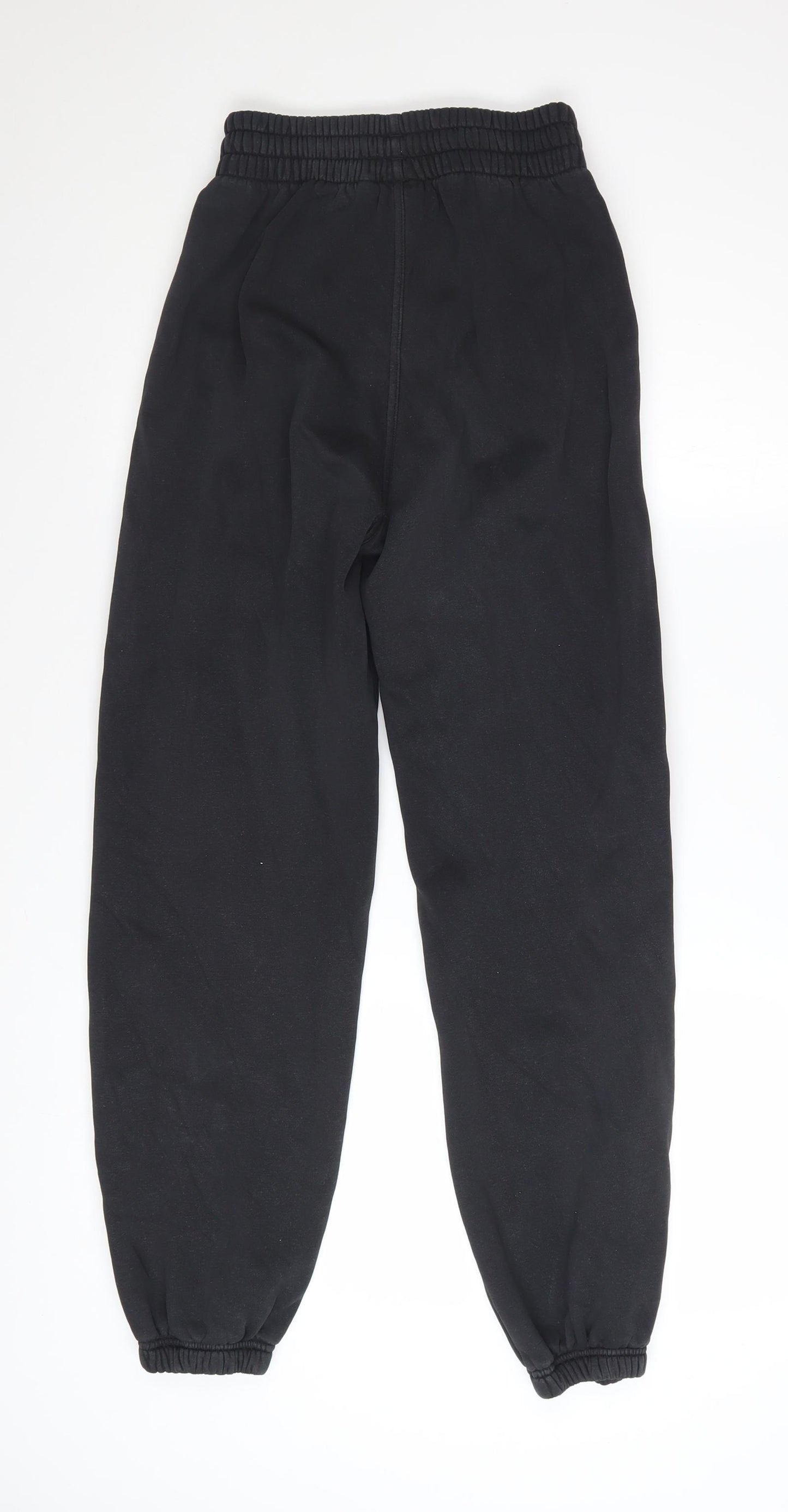 Adidas Womens Black Jogger Trousers Size 4 Cotton Blend