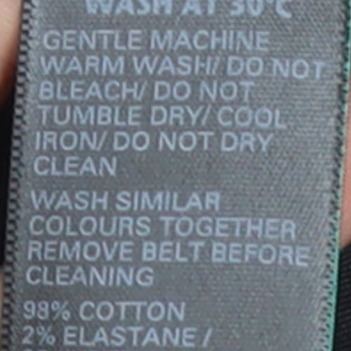Marks and Spencer Womens Black Petite 14 Trench Coat Belted Mid-Length
