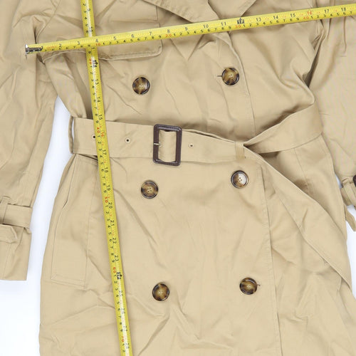 Marks and Spencer Women's Beige Petite Trench Coat Size 6