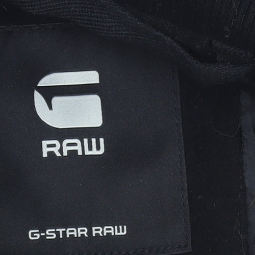 G-Star RAW Men's Black Wool Bomber Jacket Size S Full Zip Casual