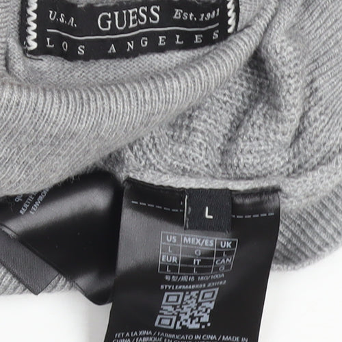 Guess Men's Grey Roll Neck Knit Jumper Size L