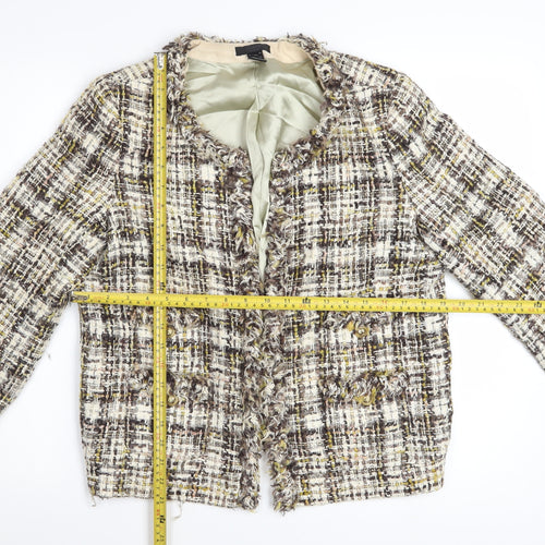 J.Crew Women’s Multicoloured Tweed Blazer Jacket Size 10