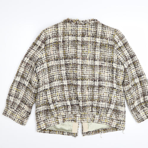 J.Crew Women’s Multicoloured Tweed Blazer Jacket Size 10