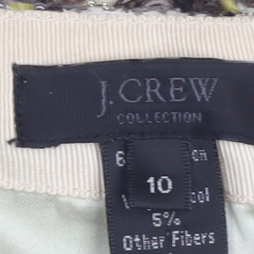 J.Crew Women’s Multicoloured Tweed Blazer Jacket Size 10