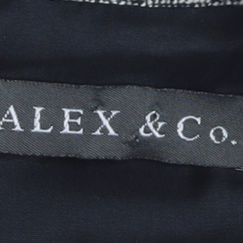 ALEX & Co Women Grey Wool Blend Sheath Dress UK 10 Workwear