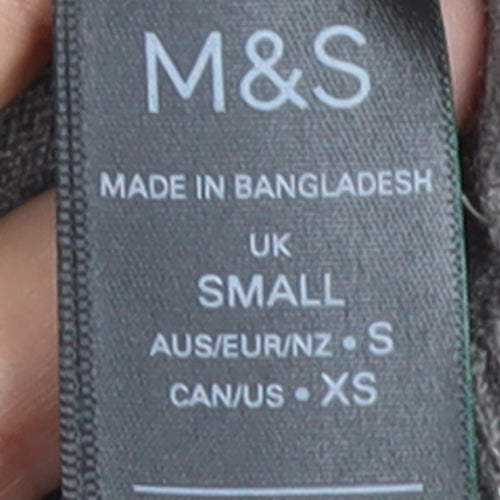 Marks and Spencer Women’s Grey V-Neck Pullover Jumper Small