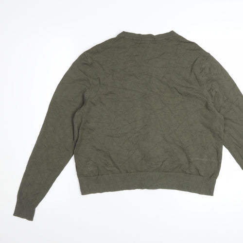 Marks and Spencer Women’s Green Cardigan Size 14 Crew Neck Knitwear