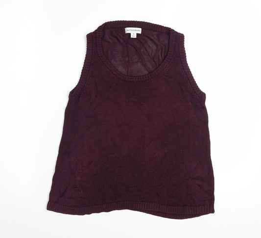 Marks and Spencer Autograph Women's Purple Knit Tank Top M