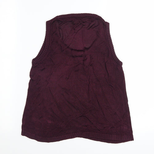 Marks and Spencer Autograph Women's Purple Knit Tank Top M
