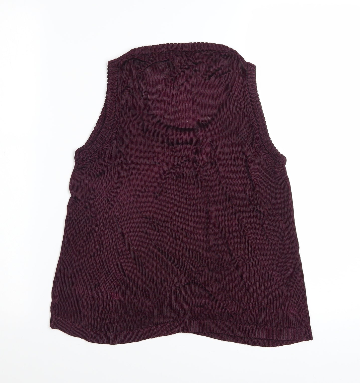 Marks and Spencer Autograph Women's Purple Knit Tank Top M