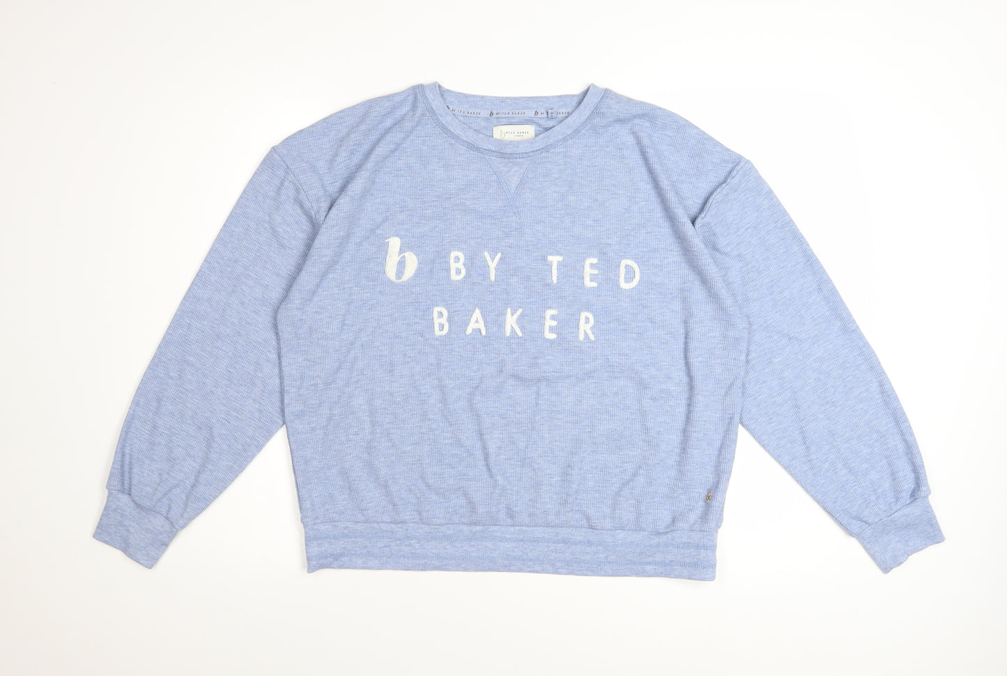 Ted Baker Women’s Blue Logo Pullover Sweatshirt Size 16