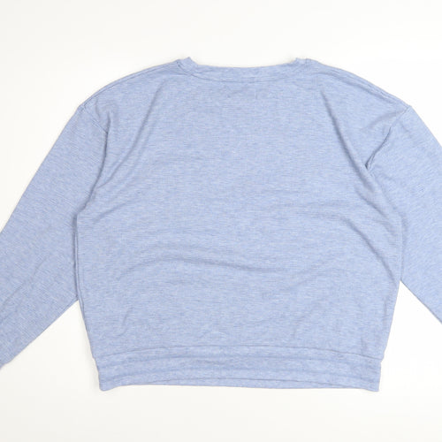 Ted Baker Women’s Blue Logo Pullover Sweatshirt Size 16