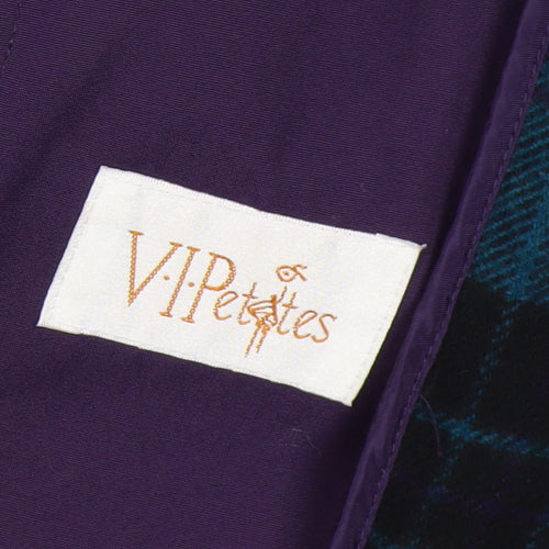 V.I.Petites Women's Purple Belted Trench Coat Size 10 Petite