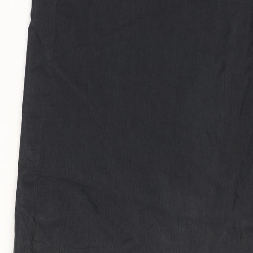 Rue Grenelle Women's Black Long Trench Coat Size 16 Waterproof