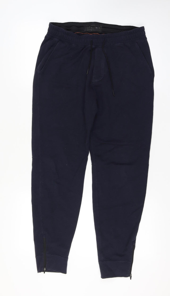 Abercrombie & Fitch Men’s Navy Jogger Sweatpants Medium Zip Hem