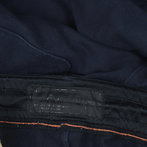 Abercrombie & Fitch Men’s Navy Jogger Sweatpants Medium Zip Hem