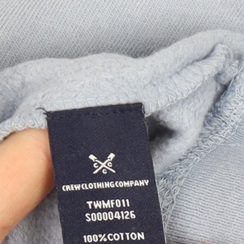Crew Clothing Company Women Blue Cotton Pullover Sweatshirt Size M
