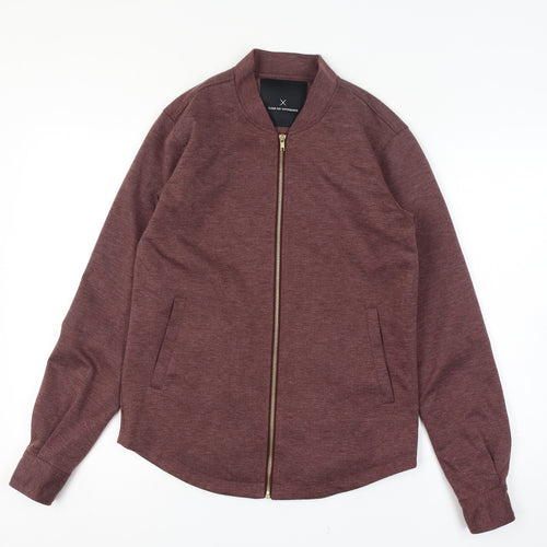 Clean Cut Copenhagen Men's Brown Bomber Jacket Size M Zip Up Cotton Blend