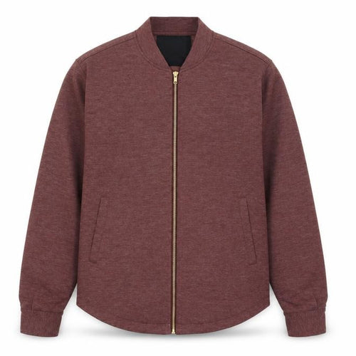 Clean Cut Copenhagen Men's Brown Bomber Jacket Size M Zip Up Cotton Blend